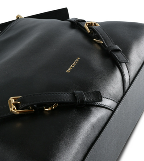 Givenchy buckle-strap leather shoulder bag