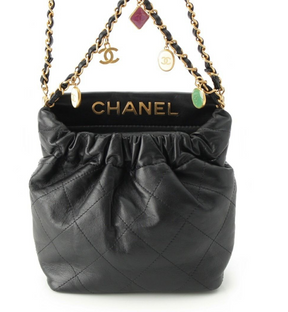 Chanel Leather Shoulder Bag Black