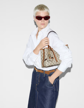 Gucci GG Emblem small tote bag