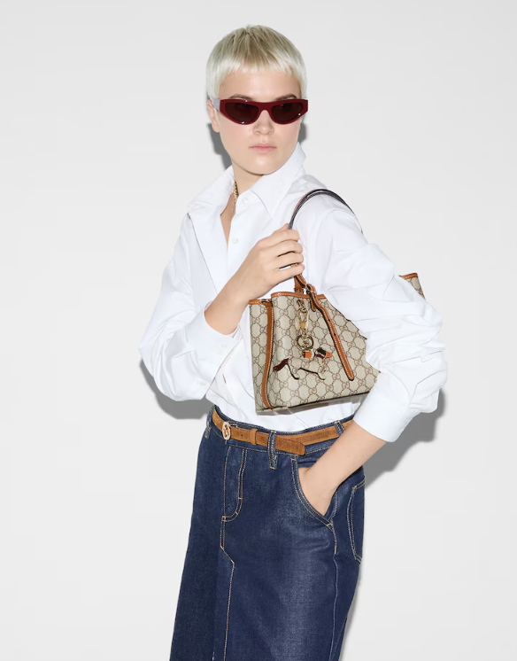 Gucci GG Emblem small tote bag