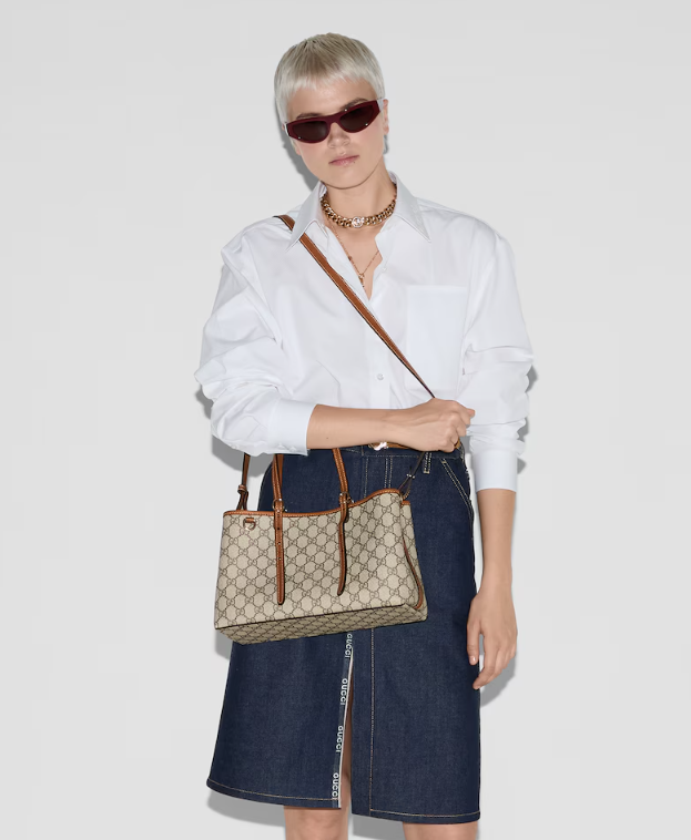Gucci GG Emblem small tote bag