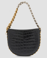 Stella McCartney Frayme Croc shoulder bag
