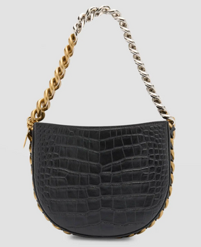 Stella McCartney Frayme Croc shoulder bag
