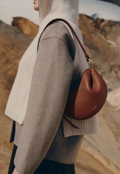 Polene Tonca Edition Textured Cognac