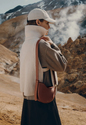 Polene Tonca Edition Textured Cognac