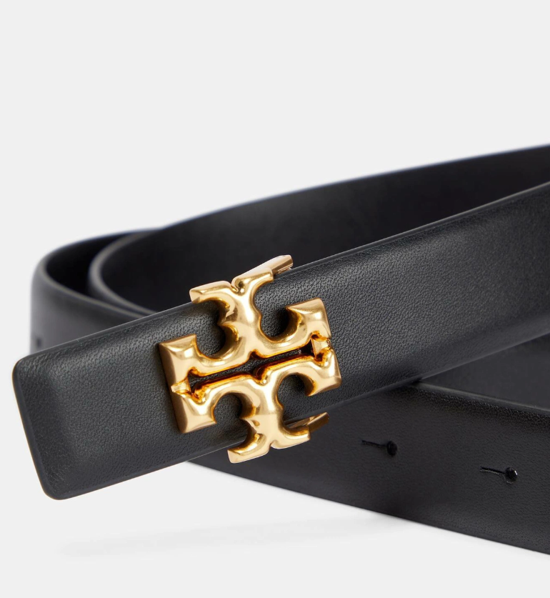 Tory Burch Eleanor logo leather belt