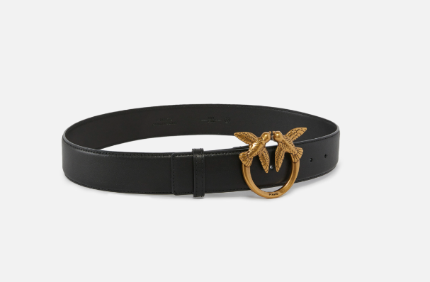 Pinko Love Birds high leather belt