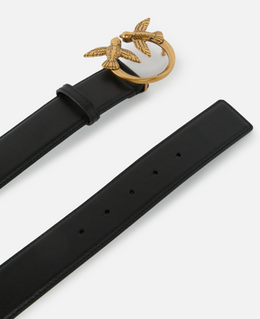 Pinko Love Birds high leather belt