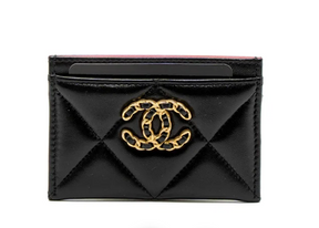 Chanel Quilted Leather 19 Card Holder