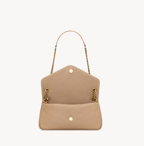 YSL Calypso small in plunged lambskin