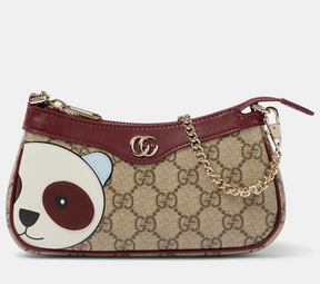 Gucci Ophidia mini panda-appliqué shoulder bag