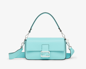 Baguette Tiffany & Co. bag x Fendi in Tiffany Blue leather