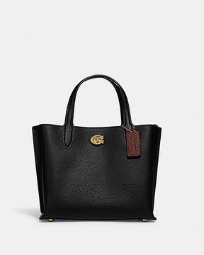 Coach Willow Tote 24 In Black