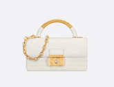 Dior Mini Ange Bag Latte Macrocannage Lambskin