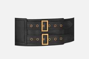 Saddle Belt Black Smooth Calfskin