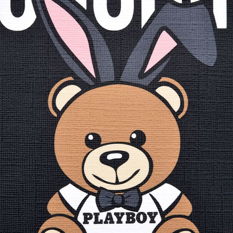 Moschino Playboy Teddy Bear Clutch Black