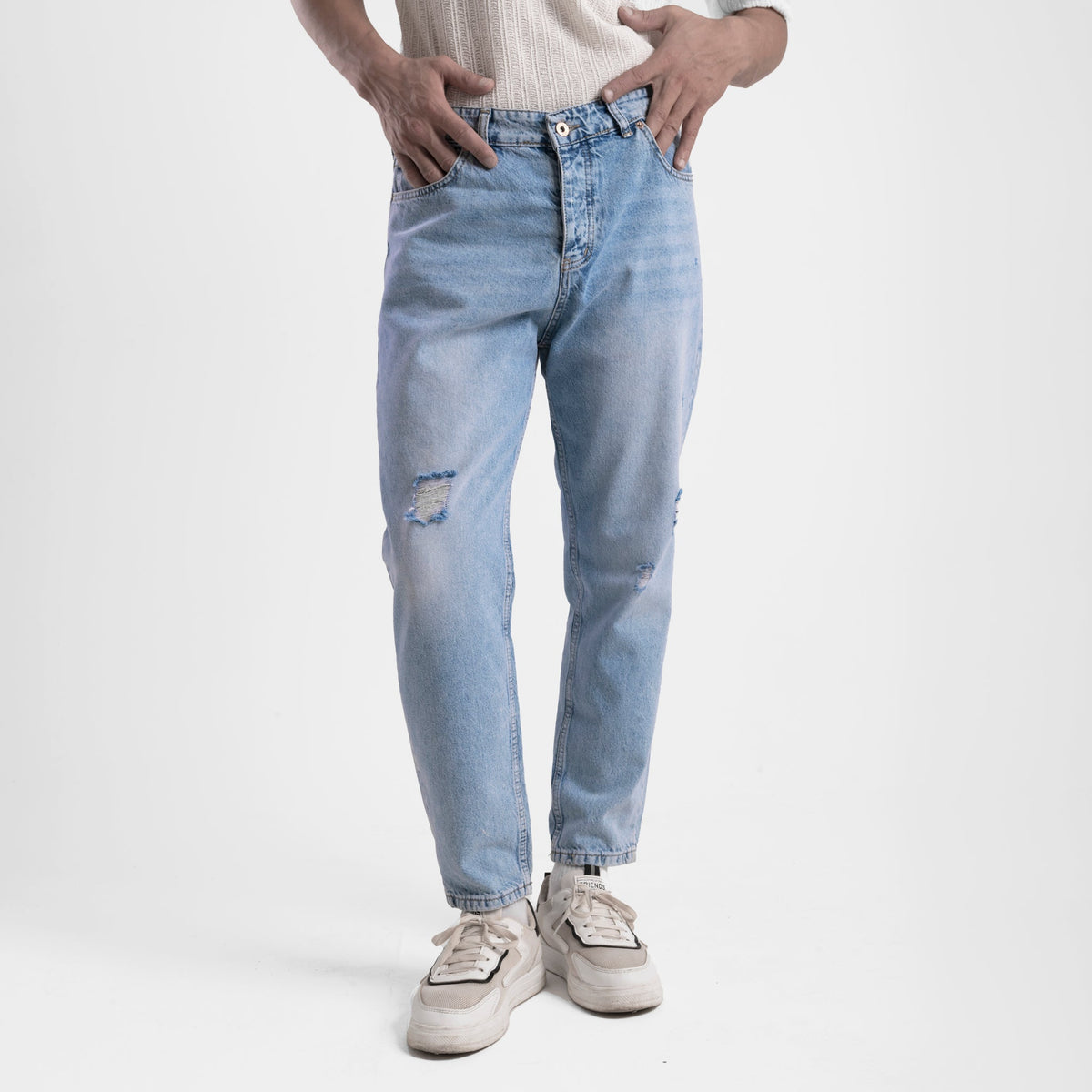 Men's Comfy Boyfriend Cut Denim Trousers