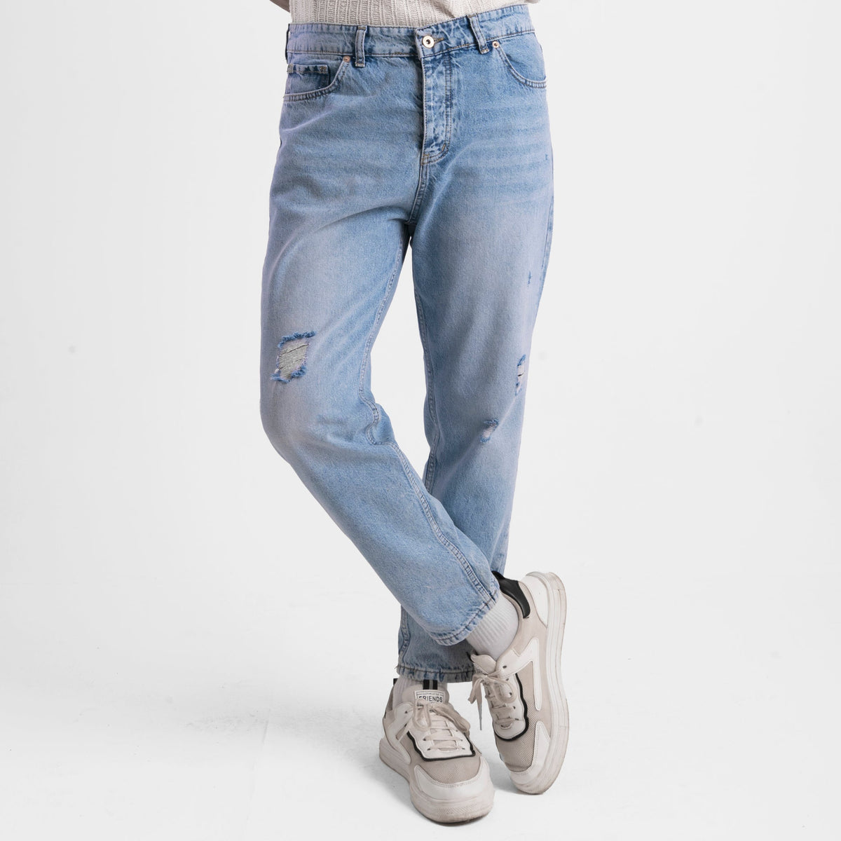 Men's Comfy Boyfriend Cut Denim Trousers