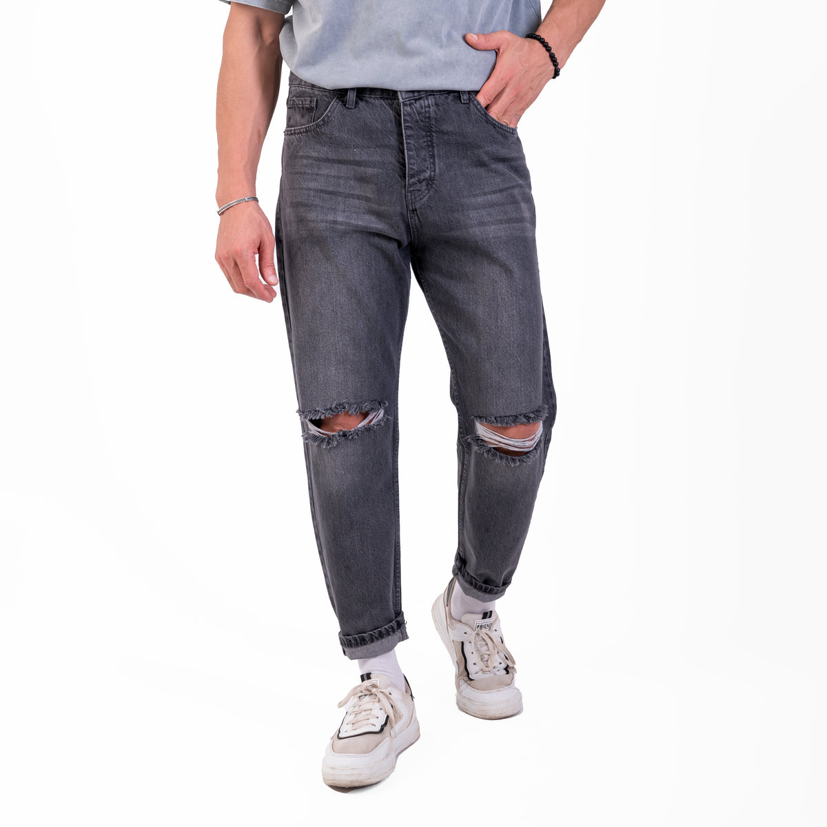 Men's Comfy Boyfriend Cut Denim Trousers