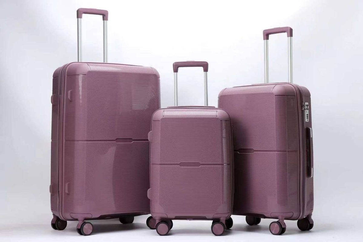 PP Luggage Three Pieces Set for Foreign Trade Suitcase 20, 24, 28 Large Capacity&nbsp;