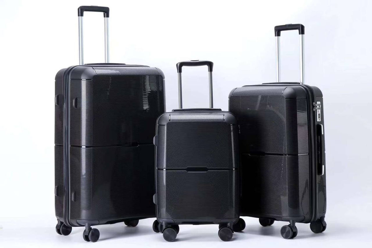 PP Luggage Three Pieces Set for Foreign Trade Suitcase 20, 24, 28 Large Capacity&nbsp;