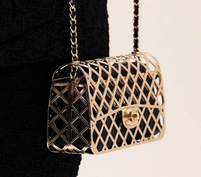 Chanel Mini Gold Classic Bag With Pouch