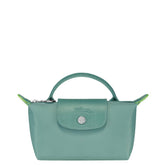Long Champ Le Pliage Mini Mint Green Pouch With Handle