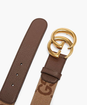 Gucci GG Ebony Marmont Buckle Wide Belt