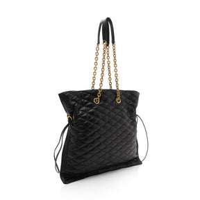 SAINT LAURENT MATELASSE QUILTED YSL POCHON DRAWSTRING TOTE