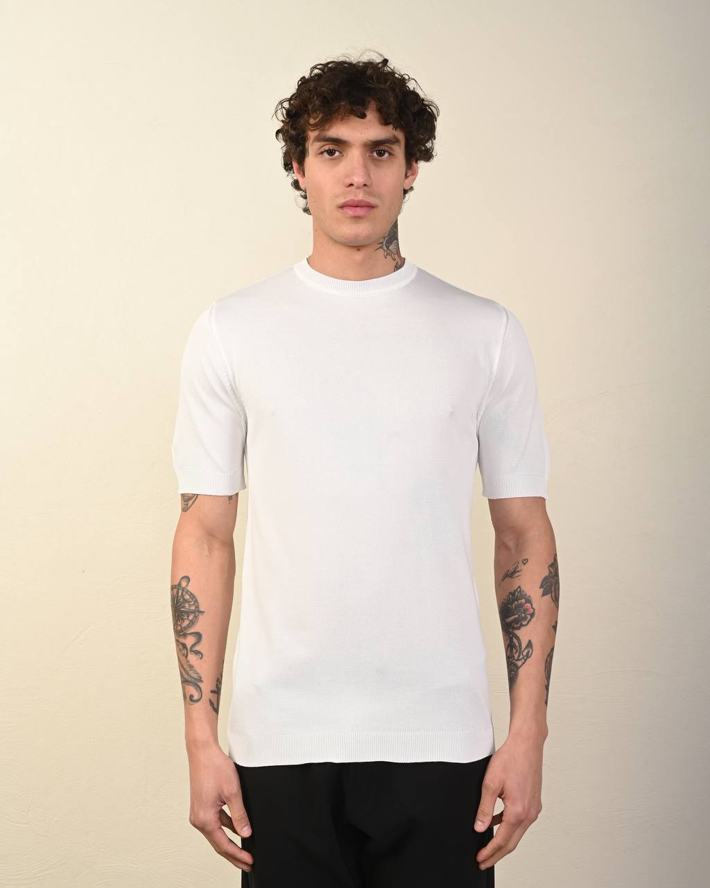 Men's White Regular Fit T-shirt