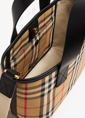 BURBERRY Check Tote Bag