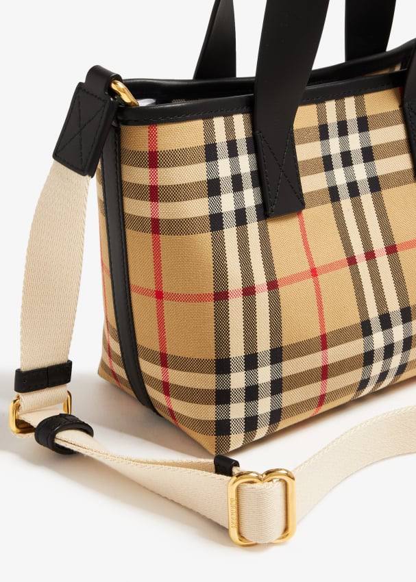 BURBERRY Check Tote Bag