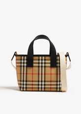 BURBERRY Check Tote Bag