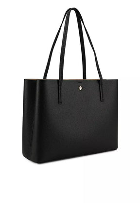 Tory Burch Black Center Zip Tote Bag