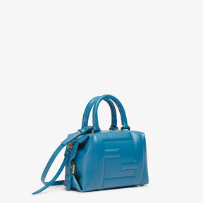 Fendi Mini FF Cube Bag In Nappa Leather Blue