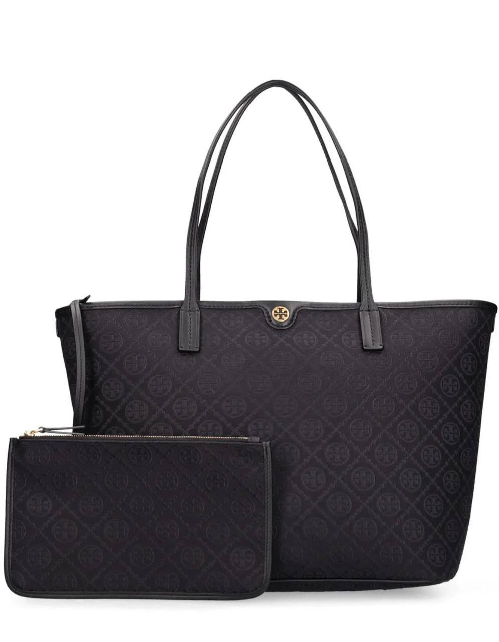 Tory Burch Monogram Zip Tote Bag