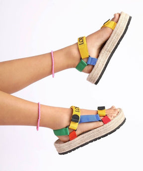 Loewe x Paula's Ibiza Men's Strappy Multicolor Espadrilles