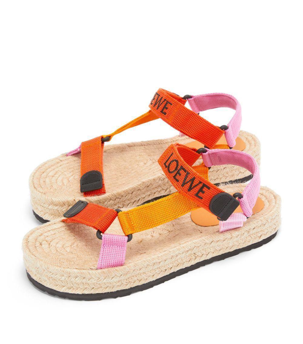 Loewe x Paula's Ibiza Men's Strappy Multicolor Espadrilles