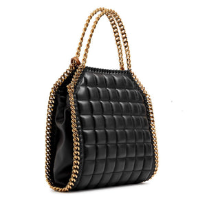 Stella Falabella medium quilted faux leather tote