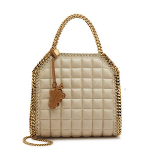 Stella Falabella mini quilted faux leather tote