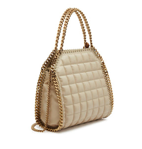 Stella Falabella mini quilted faux leather tote