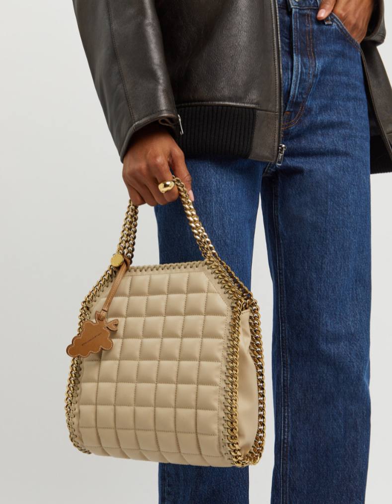 Stella Falabella mini quilted faux leather tote