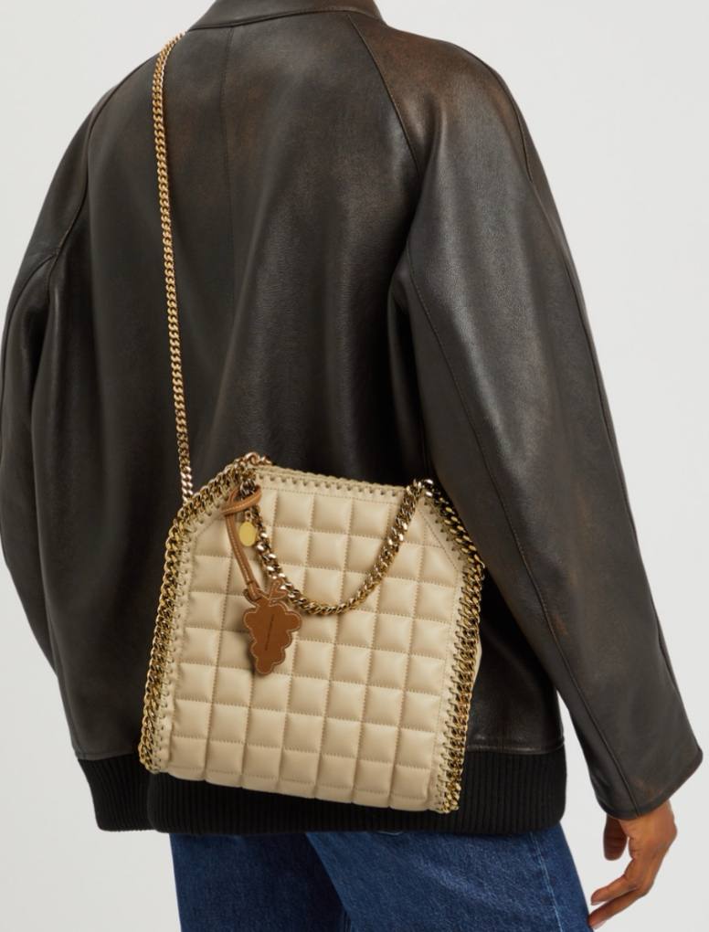 Stella Falabella mini quilted faux leather tote