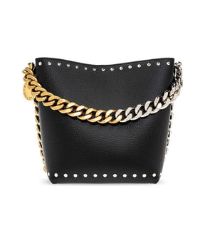 Stella Frayme Studded Grainy Alter Mat Bucket Bag