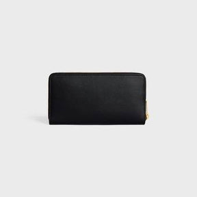 LARGE ZIPPED WALLET CUIR TRIOMPHE IN SMOOTH CALFSKIN