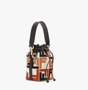 Fendi Mon Tresor Multicolour canvas mini-bag with FF embroidery