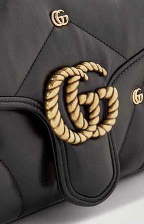 GG Marmont Small Leather Shoulder Bag