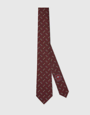 HORSEBIT SILK JACQUARD TIE