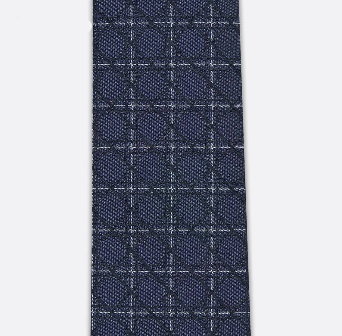 Dior Cannage Tie | Blue