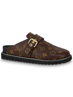 LV Cosy Flat Comfort Clog Mule Brown